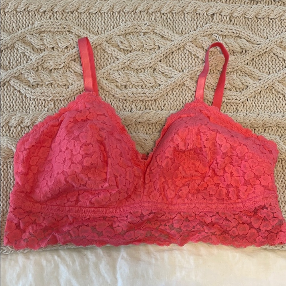 Aerie Pink Lace Bralette